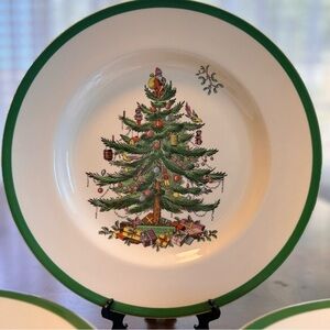 VINTAGE Spode Christmas Tree 21 plates